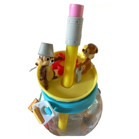 2025 Disneyland Chip And Dale Orb Sipper Cup Mug With Lanyard Disney Parks New - Picture 4 of 10